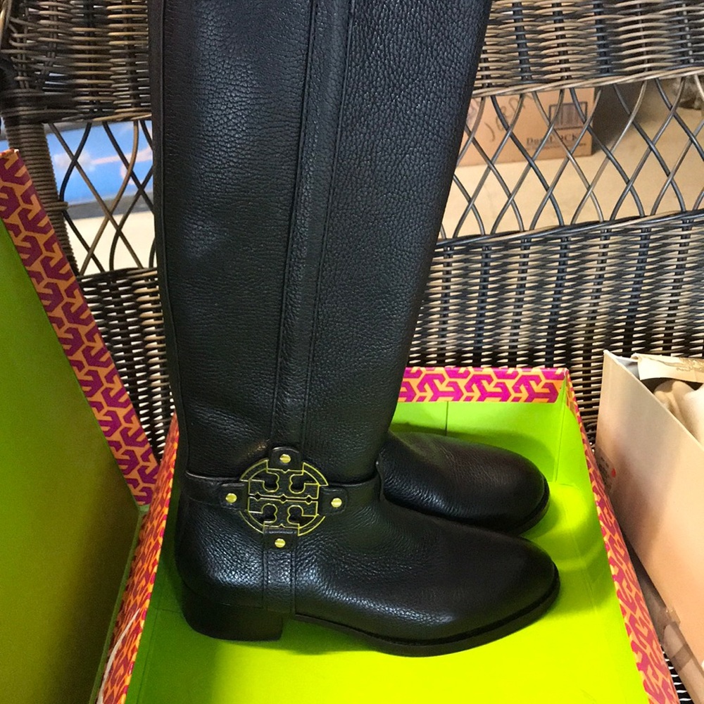 Tory Black tall boots